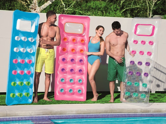 Bestway Dmuchany materac do pływania z okienkiem 1-osobowy 188x71cm 43040