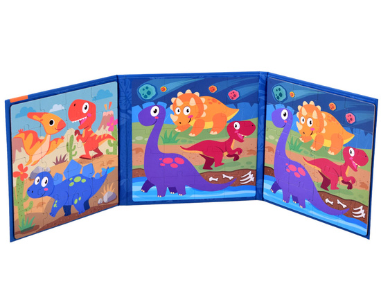 Magnetic puzzle book Dinosaurs 40 elements ZA4268