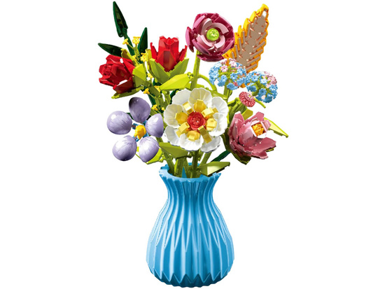 Zestaw klocków– Bukiet 8 kwiatów polnych w wazonie, 691 el.ZA5892