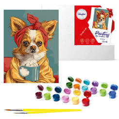 Paint by numbers kit Wonderful coffee KHO6626 30x40 AP0015