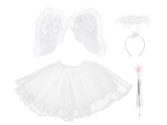 ANGEL Costume - Includes: wings, halo, skirt, wand ZA5860