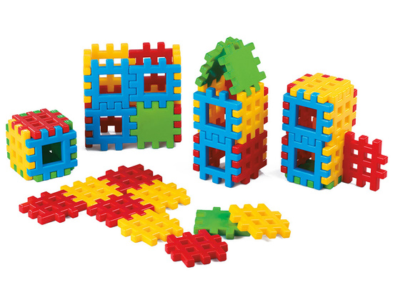 Colorful construction blocks Waffles 48 pcs. ZA4886
