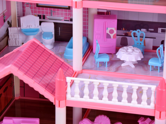 Doll house + furniture 222 pcs. ZA4456