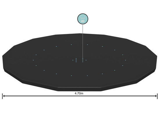 Bestway POKRYWA na basen stelażowy 457 cm 58038