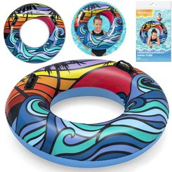 Bestway dmuchane Koło do pływania z uchwytami 91 cm 10 + 36350