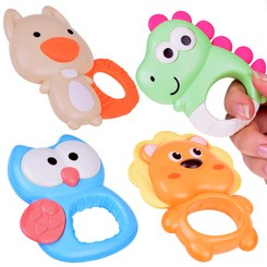 Baby teether for massaging gums Lion Owl Dinosaur Squirrel ZA5003