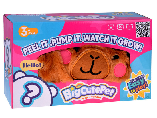 Large plush pompom ball cute animal 45cm Capybara ZA5975