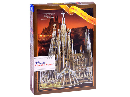 3D Puzzle Sagrada Familia Basilica 223 pieces. ZA3785