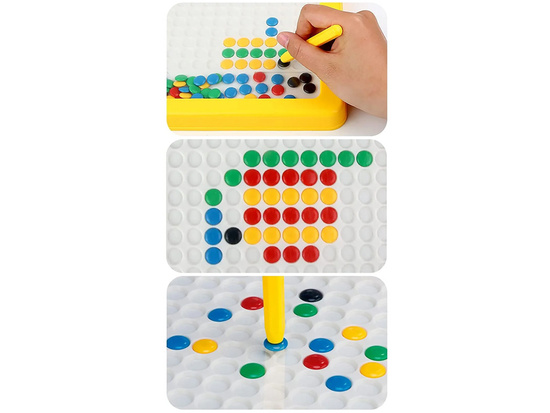 Educational magnetic board with pins for arranging ZA4738