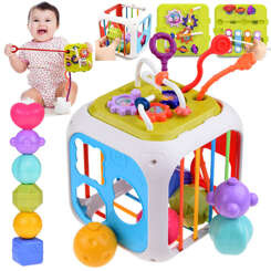 Cube interactive toy for toddlers sorter shapes cymbals ZA5278