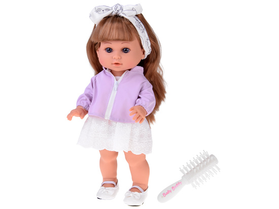 Adorable Doll Jaśminka with Long Hair 38cm in an Elegant Outfit ZA5876