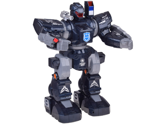 Remote-controlled POLICE ROBOT - walks, dances, shoots and lights up RC0731