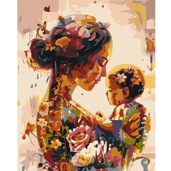 Painting by numbers on frame KHO8554 Blooming Femininity 40x50 cm AP0119