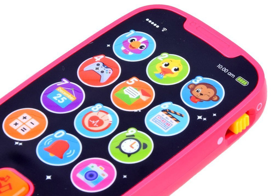 Interactive Kids Phone Toy – Hola Educational Baby Smartphone with Music and Light Effects ZA5670