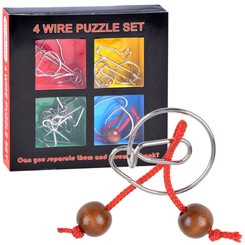 4 curly metal puzzle ZA1132