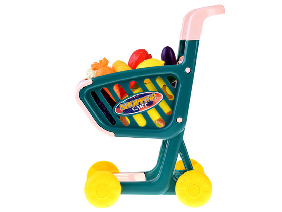 Shopping cart + vegetables, fruits, 32 items, fun in the store ZA4790