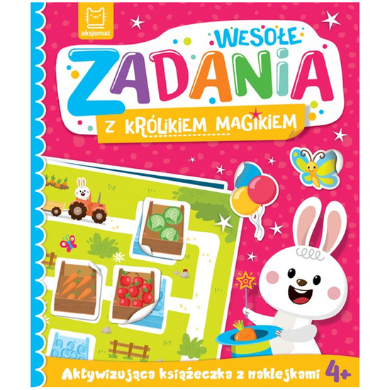 Aksjomat Wesołe zadania z królikiem magikiem. Z naklejkami 4+ KS1163