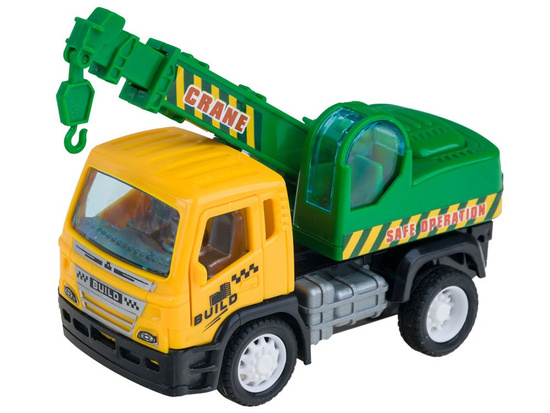 Set of autecked construction cars tipper crane ZA2103