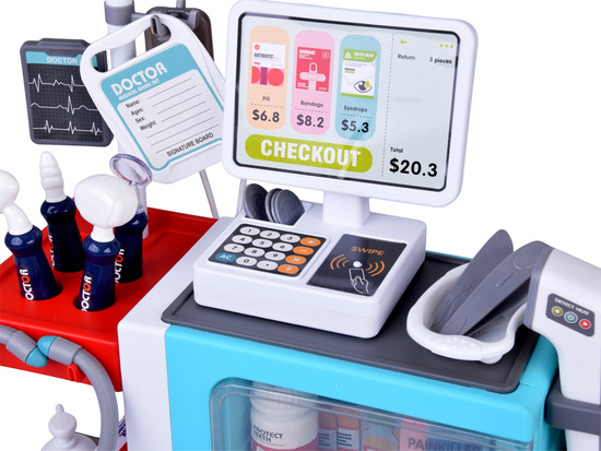 Small doctor large health center clinic pharmacy doctor hospital ZA6010