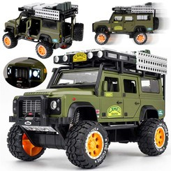 Off-road car, metal drive, sound, LED light, 1:24 ZA4795