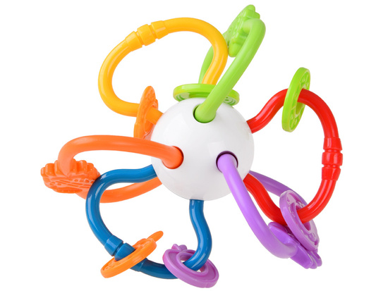 Sensory teether for a baby rattle ZA4309