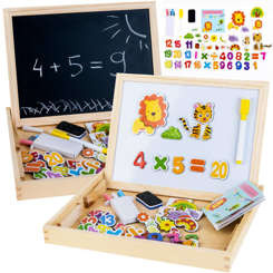 Wooden Magnetic chalk plate + akc TA0072