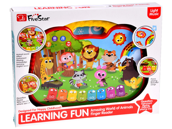 Educational interactive organ with animals, sounds, melodies ZA5955
