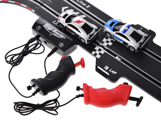 Electric car rally racing track 2 cars AUDI route 8m RC0620