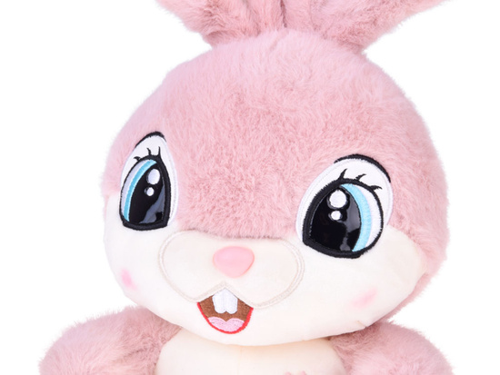 Plush rabbit 40 cm Lovely pink MALINKA with foldable ears ZA5922