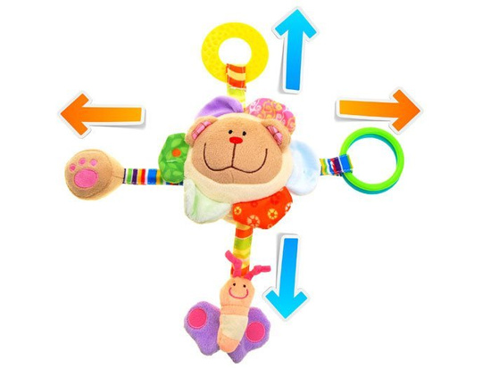 Hanger for a cot or stroller - rustling soft TEDDY BEAR ZA1823