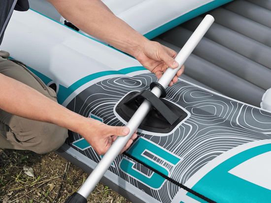 Bestway Dmuchany ponton 5os 600kg Adventure Elite X5 315x166cm wiosła 65159