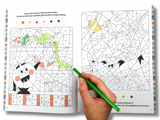 Captain Science Doodles and Dinosaurs. Coloring Page KS1191