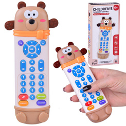 Interactive remote control - 2-in-1 TEDDY BEAR teether for children + funny sounds ZA6017