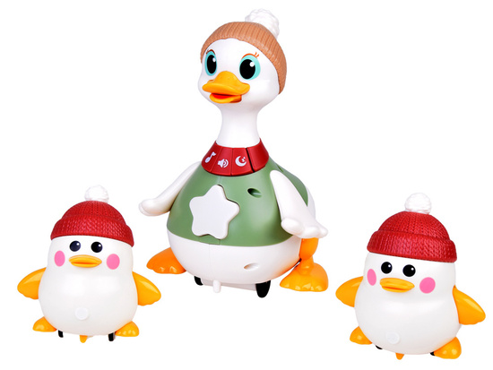 Interactive Duck Family Walking duck with baby ducklings ZA5422