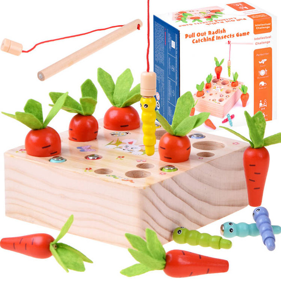 Wooden game match CARROTS AND WORKERS ZA3818