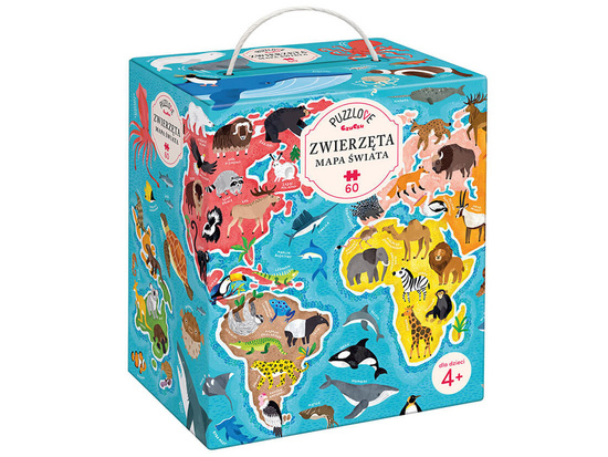 CzuCzu Animals World Map 60 pcs. ZA4163