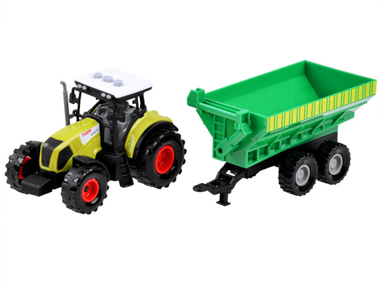 Zestaw 3 x Traktor + przyczepa dla farmera ZA3908