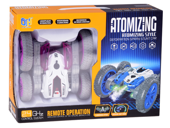 Zdalnie sterowane SUPER SZYBKIE auto STUNT - para wodna i światło RC0729