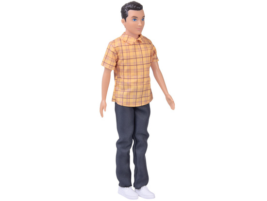 Anlily Doll boy BRUNET Paulo in shirt and dark pants ZA6006 B