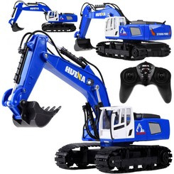 Remote controlled blue EXCAVATOR - tracks remote control RC0593