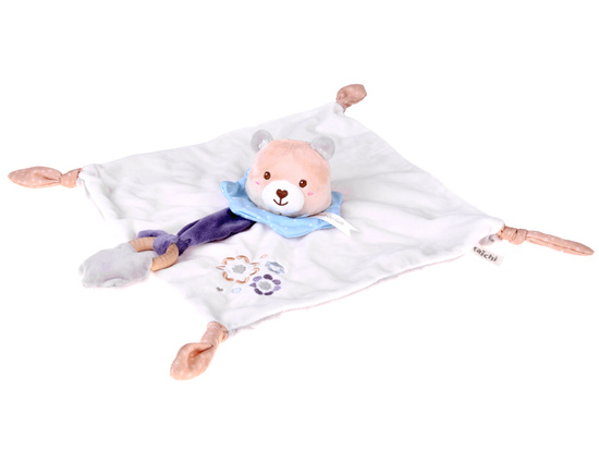 Soft Cuddle Toy TEDDY with Blanket and Teether – Baby Gift ZA5879