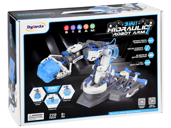 Educational kit - DIY ROBOT 3in1 Hydraulic arm 220 pcs ZA4199