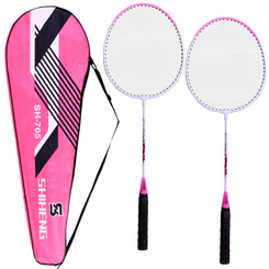 Rackets Badminton rackets + case Set blue or pink SP0826
