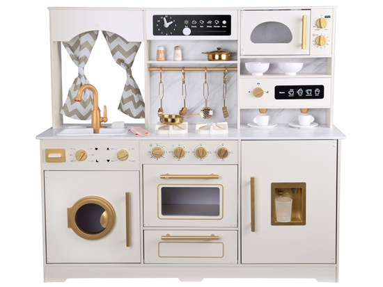 Large Wooden Kitchen Glamour Style Gold Accessories Light + Sounds ZA5270