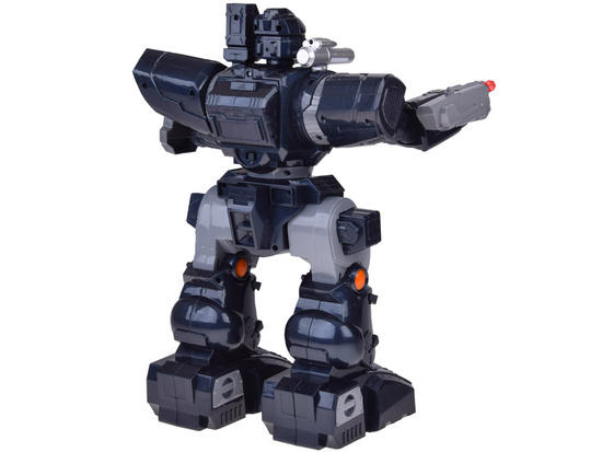 Zdalnie sterowany ROBOT POLICYJNY - chodzi, tańczy, strzela i świeci RC0731
