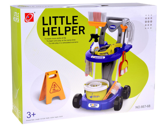 Children's cleaning set - trolley with accessories and vacuum cleaner ZA5873