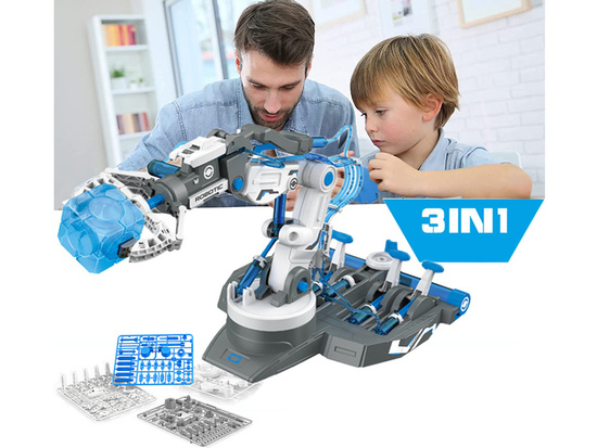 Educational kit - DIY ROBOT 3in1 Hydraulic arm 220 pcs ZA4199