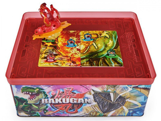 Bakugan - collector's tin with figures and cards ZA5994