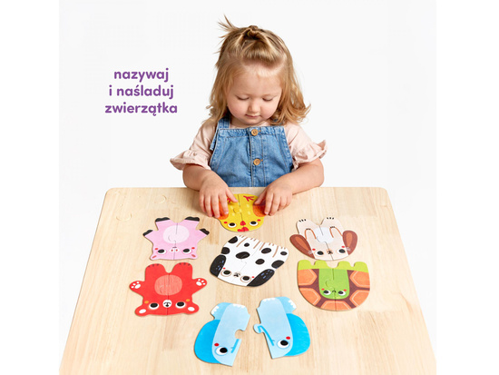 CzuCzu Moje pierwsze puzzle Zwierzątka 7 układanek 15m+ ZA6092 