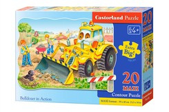 Puzzle 20 el. MAXI Bulldozer in action